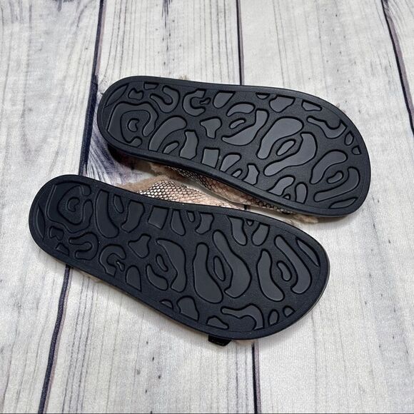 Aerosoles Olivia Snakeskin Platform Sandals Women’s Size 6 Fur Lined - Picture 7 of 9